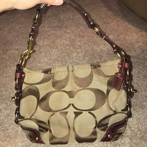 Medium Coach monogram print handbag